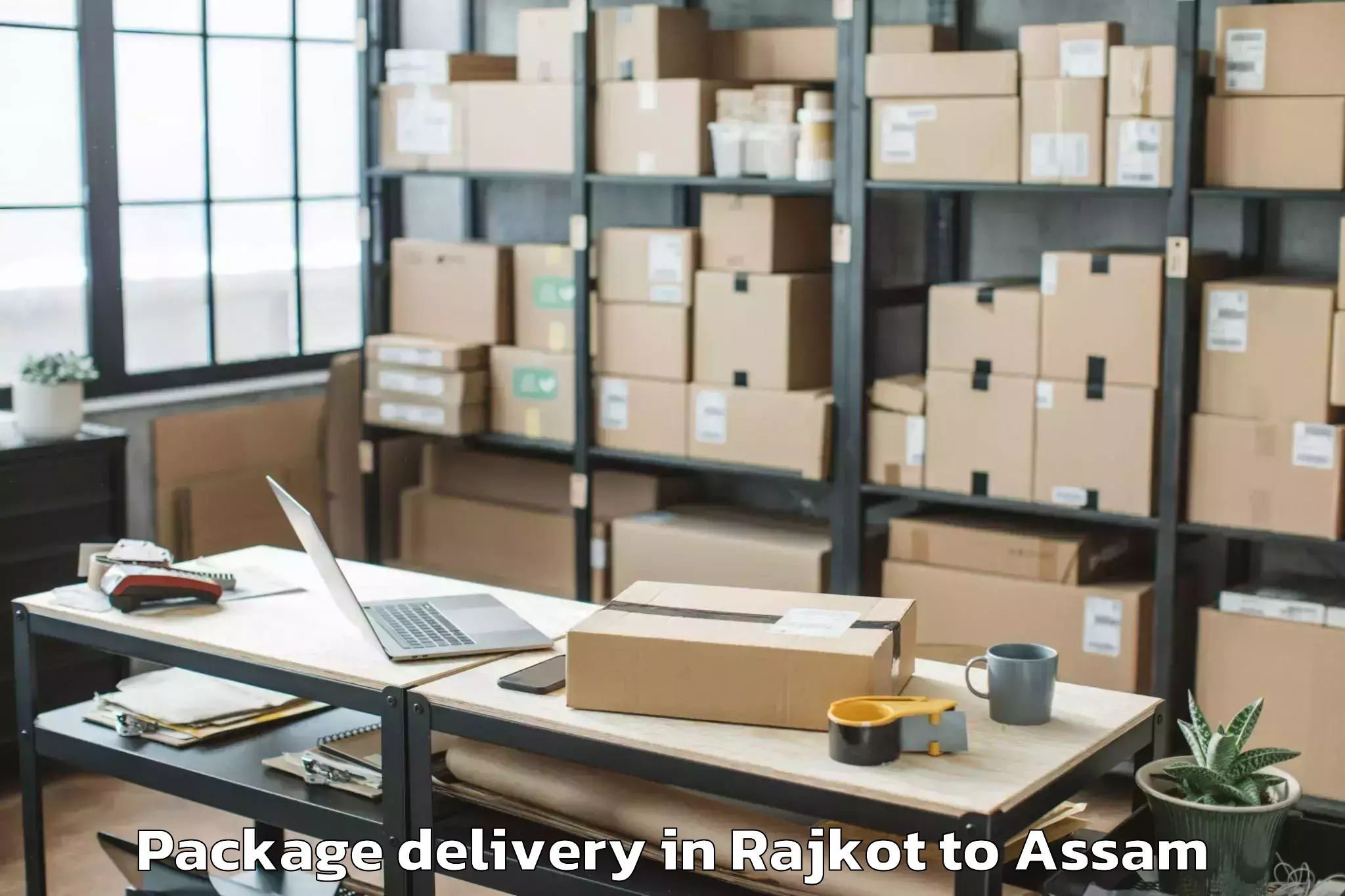 Affordable Rajkot to Soalkuchi Package Delivery